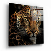 Leopard Glass Wall Art  || Designer Collection | Insigne Art Design.
